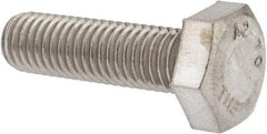 Value Collection - M10x1.50mm Metric Coarse, 35mm Length Under Head Hex Head Cap Screw - Fully Threaded, Grade 18-8 & Austenitic A2 Stainless Steel, Uncoated, 17mm Hex - Caliber Tooling