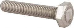 Value Collection - M10x1.50mm Metric Coarse, 55mm Length Under Head Hex Head Cap Screw - Fully Threaded, Grade 18-8 & Austenitic A2 Stainless Steel, Uncoated, 17mm Hex - Caliber Tooling