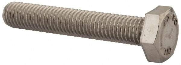 Value Collection - M10x1.50mm Metric Coarse, 60mm Length Under Head Hex Head Cap Screw - Fully Threaded, Grade 18-8 & Austenitic A2 Stainless Steel, Uncoated, 17mm Hex - Caliber Tooling