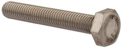 Value Collection - M10x1.50mm Metric Coarse, 65mm Length Under Head Hex Head Cap Screw - Fully Threaded, Grade 18-8 & Austenitic A2 Stainless Steel, Uncoated, 17mm Hex - Caliber Tooling