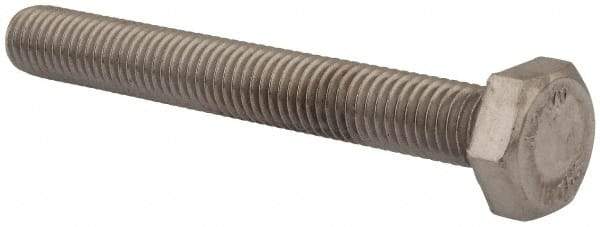 Value Collection - M10x1.50mm Metric Coarse, 80mm Length Under Head Hex Head Cap Screw - Fully Threaded, Grade 18-8 & Austenitic A2 Stainless Steel, Uncoated, 17mm Hex - Caliber Tooling