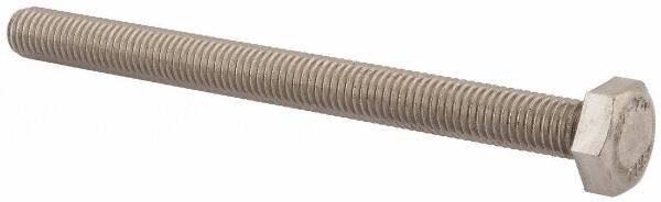 Value Collection - M10x1.50mm Metric Coarse, 120mm Length Under Head Hex Head Cap Screw - Fully Threaded, Grade 18-8 & Austenitic A2 Stainless Steel, Uncoated, 17mm Hex - Caliber Tooling