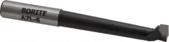 Borite - 7/16" Min Bore Diam, 2-1/4" Max Bore Depth, 3/8 Shank Diam, Boring Bar - Right Hand Cut, Carbide-Tipped, Black Oxide Finish - Exact Industrial Supply