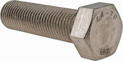 Value Collection - M22x2.50mm Metric Coarse, 80mm Length Under Head Hex Head Cap Screw - Fully Threaded, Grade 18-8 & Austenitic A2 Stainless Steel, Uncoated, 34mm Hex - Caliber Tooling