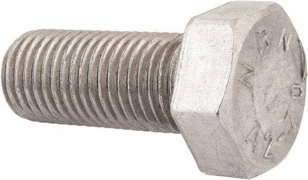 Value Collection - M30x3.50mm Metric Fine, 70mm Length Under Head Hex Head Cap Screw - Fully Threaded, Grade 18-8 & Austenitic A2 Stainless Steel, Uncoated, 46mm Hex - Caliber Tooling