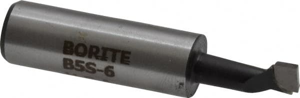 Borite - 5/16" Min Bore Diam, 3/4" Max Bore Depth, 1/2 Shank Diam, Boring Bar - Right Hand Cut, Carbide-Tipped, Black Oxide Finish - Exact Industrial Supply