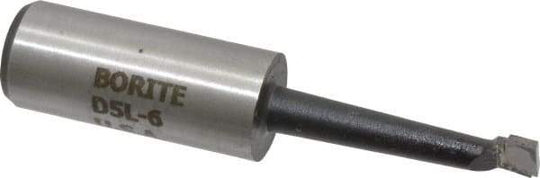 Borite - 5/16" Min Bore Diam, 1-1/2" Max Bore Depth, 5/8 Shank Diam, Boring Bar - Right Hand Cut, Carbide-Tipped, Black Oxide Finish - Exact Industrial Supply