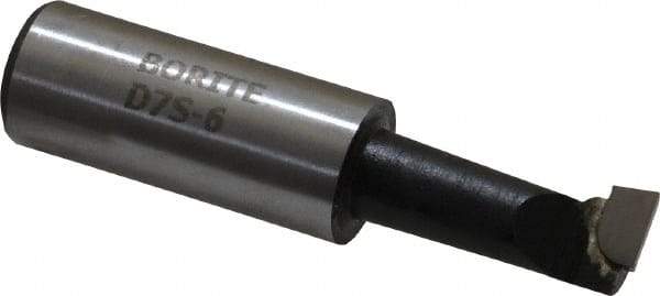 Borite - 7/16" Min Bore Diam, 1-1/8" Max Bore Depth, 5/8 Shank Diam, Boring Bar - Right Hand Cut, Carbide-Tipped, Black Oxide Finish - Exact Industrial Supply