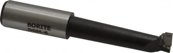 Borite - 9/16" Min Bore Diam, 2-1/4" Max Bore Depth, 5/8 Shank Diam, Boring Bar - Right Hand Cut, Carbide-Tipped, Black Oxide Finish - Exact Industrial Supply