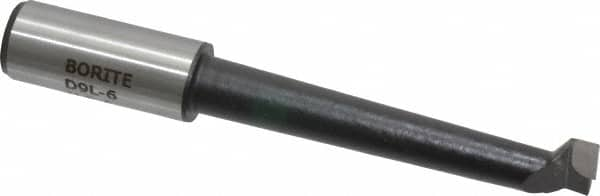 Borite - 9/16" Min Bore Diam, 3" Max Bore Depth, 5/8 Shank Diam, Boring Bar - Right Hand Cut, Carbide-Tipped, Black Oxide Finish - Exact Industrial Supply