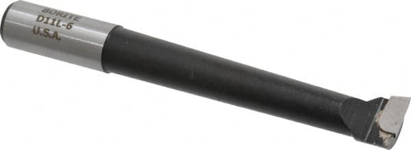 Borite - 11/16" Min Bore Diam, 3-3/4" Max Bore Depth, 5/8 Shank Diam, Boring Bar - Right Hand Cut, Carbide-Tipped, Black Oxide Finish - Exact Industrial Supply