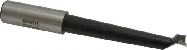 Borite - 11/16" Min Bore Diam, 3-3/4" Max Bore Depth, 3/4 Shank Diam, Boring Bar - Right Hand Cut, Carbide-Tipped, Black Oxide Finish - Exact Industrial Supply