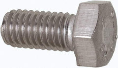 Value Collection - M5x0.80mm Metric Coarse, 10mm Length Under Head Hex Head Cap Screw - Fully Threaded, Grade 316 & Austenitic A4 Stainless Steel, Uncoated, 8mm Hex - Caliber Tooling