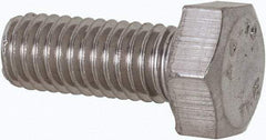 Value Collection - M5x0.80mm Metric Coarse, 12mm Length Under Head Hex Head Cap Screw - Fully Threaded, Grade 316 & Austenitic A4 Stainless Steel, Uncoated, 8mm Hex - Caliber Tooling