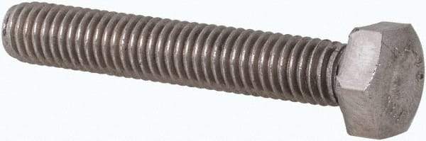 Value Collection - M5x0.80mm Metric Coarse, 30mm Length Under Head Hex Head Cap Screw - Fully Threaded, Grade 316 & Austenitic A4 Stainless Steel, Uncoated, 8mm Hex - Caliber Tooling