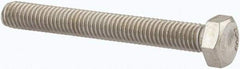 Value Collection - M5x0.80mm Metric Coarse, 40mm Length Under Head Hex Head Cap Screw - Fully Threaded, Grade 316 & Austenitic A4 Stainless Steel, Uncoated, 8mm Hex - Caliber Tooling