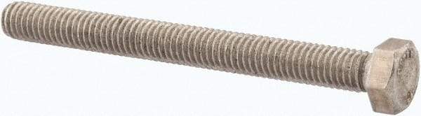 Value Collection - M5x0.80mm Metric Coarse, 50mm Length Under Head Hex Head Cap Screw - Fully Threaded, Grade 316 & Austenitic A4 Stainless Steel, Uncoated, 8mm Hex - Caliber Tooling