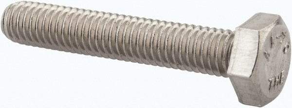 Value Collection - M6x1.00mm Metric Coarse, 35mm Length Under Head Hex Head Cap Screw - Fully Threaded, Grade 316 & Austenitic A4 Stainless Steel, Uncoated, 10mm Hex - Caliber Tooling