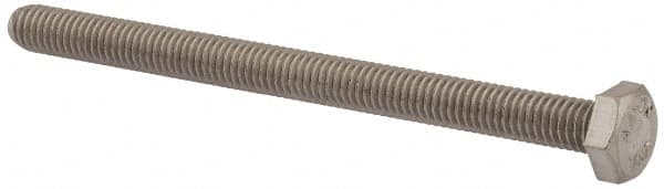 Value Collection - M6x1.00mm Metric Coarse, 80mm Length Under Head Hex Head Cap Screw - Fully Threaded, Grade 316 & Austenitic A4 Stainless Steel, Uncoated, 10mm Hex - Caliber Tooling