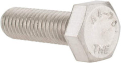 Value Collection - M8x1.25mm Metric Coarse, 25mm Length Under Head Hex Head Cap Screw - Fully Threaded, Grade 316 & Austenitic A4 Stainless Steel, Uncoated, 13mm Hex - Caliber Tooling