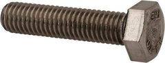 Value Collection - M8x1.25mm Metric Coarse, 35mm Length Under Head Hex Head Cap Screw - Fully Threaded, Grade 316 & Austenitic A4 Stainless Steel, Uncoated, 13mm Hex - Caliber Tooling