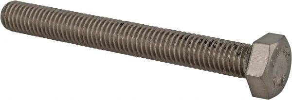 Value Collection - M8x1.25mm Metric Coarse, 70mm Length Under Head Hex Head Cap Screw - Fully Threaded, Grade 316 & Austenitic A4 Stainless Steel, Uncoated, 13mm Hex - Caliber Tooling