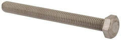 Value Collection - M8x1.25mm Metric Coarse, 80mm Length Under Head Hex Head Cap Screw - Fully Threaded, Grade 316 & Austenitic A4 Stainless Steel, Uncoated, 13mm Hex - Caliber Tooling