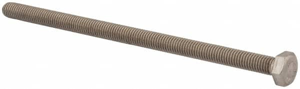 Value Collection - M8x1.25mm Metric Coarse, 150mm Length Under Head Hex Head Cap Screw - Fully Threaded, Grade 316 & Austenitic A4 Stainless Steel, Uncoated, 13mm Hex - Caliber Tooling