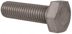 Value Collection - M12x1.75mm Metric Coarse, 40mm Length Under Head Hex Head Cap Screw - Fully Threaded, Grade 316 & Austenitic A4 Stainless Steel, Uncoated, 19mm Hex - Caliber Tooling