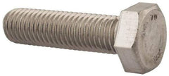 Value Collection - M12x1.75mm Metric Coarse, 45mm Length Under Head Hex Head Cap Screw - Fully Threaded, Grade 316 & Austenitic A4 Stainless Steel, Uncoated, 19mm Hex - Caliber Tooling