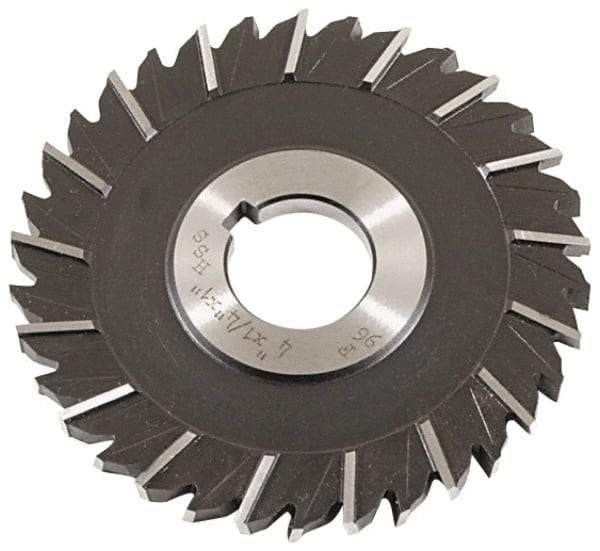 Keo - 5" Blade Diam x 5/32" Blade Thickness, 1" Hole, 36 Teeth, High Speed Steel Side Chip Saw - Staggered Tooth, Arbor Connection, Right Hand Cut, Uncoated - Caliber Tooling