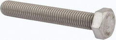 Value Collection - M12x1.75mm Metric Coarse, 80mm Length Under Head Hex Head Cap Screw - Fully Threaded, Grade 316 & Austenitic A4 Stainless Steel, Uncoated, 19mm Hex - Caliber Tooling