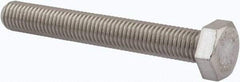 Value Collection - M12x1.75mm Metric Coarse, 90mm Length Under Head Hex Head Cap Screw - Fully Threaded, Grade 316 & Austenitic A4 Stainless Steel, Uncoated, 19mm Hex - Caliber Tooling