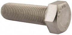 Value Collection - M22x2.50mm Metric Coarse, 70mm Length Under Head Hex Head Cap Screw - Fully Threaded, Grade 316 & Austenitic A4 Stainless Steel, Uncoated, 34mm Hex - Caliber Tooling