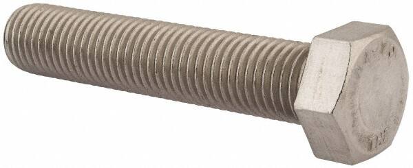 Value Collection - M24x3.00mm Metric Coarse, 120mm Length Under Head Hex Head Cap Screw - Fully Threaded, Grade 316 & Austenitic A4 Stainless Steel, Uncoated, 36mm Hex - Caliber Tooling