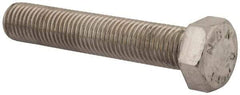 Value Collection - M24x3.00mm Metric Coarse, 130mm Length Under Head Hex Head Cap Screw - Fully Threaded, Grade 316 & Austenitic A4 Stainless Steel, Uncoated, 36mm Hex - Caliber Tooling