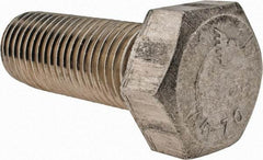 Value Collection - M30x3.50mm Metric Coarse, 80mm Length Under Head Hex Head Cap Screw - Fully Threaded, Grade 316 & Austenitic A4 Stainless Steel, Uncoated, 46mm Hex - Caliber Tooling