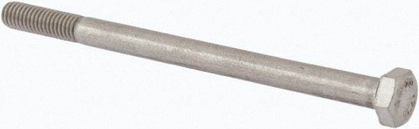 Value Collection - M6x1.00mm Metric Coarse, 90mm Length Under Head Hex Head Cap Screw - Partially Threaded, Grade 316 & Austenitic A4 Stainless Steel, Uncoated, 10mm Hex - Caliber Tooling