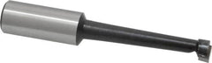 Made in USA - 7/16" Min Bore Diam, 2-1/4" Max Bore Depth, 5/8 Shank Diam, Boring Bar - Right Hand Cut, Carbide-Tipped, Bright Finish - Exact Industrial Supply