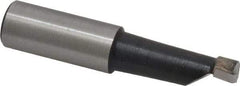 Made in USA - 9/16" Min Bore Diam, 1-1/2" Max Bore Depth, 5/8 Shank Diam, Boring Bar - Right Hand Cut, Carbide-Tipped, Bright Finish - Exact Industrial Supply