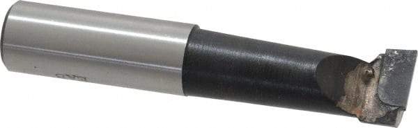 Made in USA - 11/16" Min Bore Diam, 1-7/8" Max Bore Depth, 5/8 Shank Diam, Boring Bar - Right Hand Cut, Carbide-Tipped, Bright Finish - Exact Industrial Supply