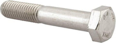 Value Collection - M12x1.75mm Metric Coarse, 70mm Length Under Head Hex Head Cap Screw - Partially Threaded, Grade 316 & Austenitic A4 Stainless Steel, Uncoated, 19mm Hex - Caliber Tooling