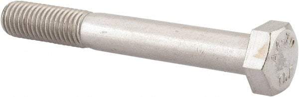 Value Collection - M12x1.75mm Metric Coarse, 90mm Length Under Head Hex Head Cap Screw - Partially Threaded, Grade 316 & Austenitic A4 Stainless Steel, Uncoated, 19mm Hex - Caliber Tooling