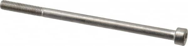 Value Collection - M5x0.80 Metric Coarse Hex Socket Drive, Socket Cap Screw - Grade 18-8 & Austenitic A2 Stainless Steel, Uncoated, Partially Threaded, 90mm Length Under Head - Caliber Tooling