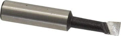 Made in USA - 1/4" Min Bore Diam, 3/4" Max Bore Depth, 3/8 Shank Diam, Boring Bar - Right Hand Cut, Cobalt, Bright Finish - Exact Industrial Supply