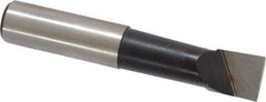 Made in USA - 1/2" Min Bore Diam, 1-1/2" Max Bore Depth, 1/2 Shank Diam, Boring Bar - Right Hand Cut, Cobalt, Bright Finish - Exact Industrial Supply