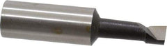 Made in USA - 3/8" Min Bore Diam, 1-1/8" Max Bore Depth, 5/8 Shank Diam, Boring Bar - Right Hand Cut, Cobalt, Bright Finish - Exact Industrial Supply