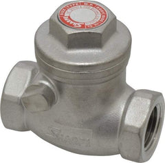 Sharpe Valves - 1/2" Stainless Steel Check Valve - FNPT x FNPT, 200 WOG - Caliber Tooling