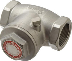 Sharpe Valves - 1-1/4" Stainless Steel Check Valve - FNPT x FNPT, 200 WOG - Caliber Tooling