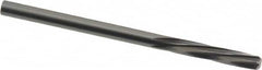 Magafor - 3.241mm Solid Carbide 6 Flute Chucking Reamer - Spiral Flute, 0.1276" Straight Shank, 19/32" Flute Length, 2-1/4" OAL - Caliber Tooling